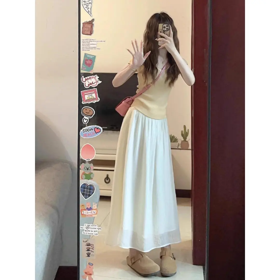 夏装搭配一整套韩系今年流行盐系轻熟御姐炸