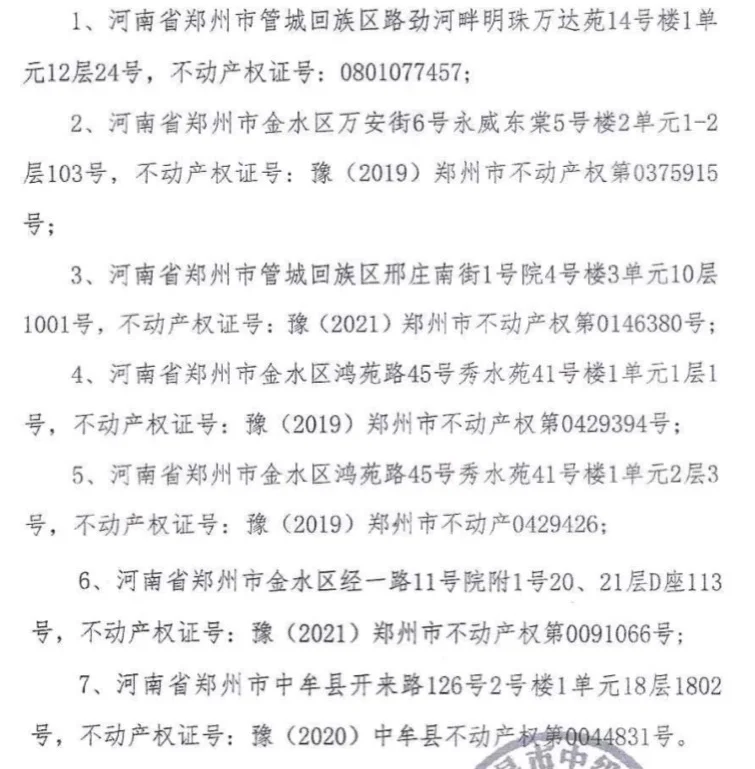 是哪个大老板一下子被拍卖了6套大房子啊？