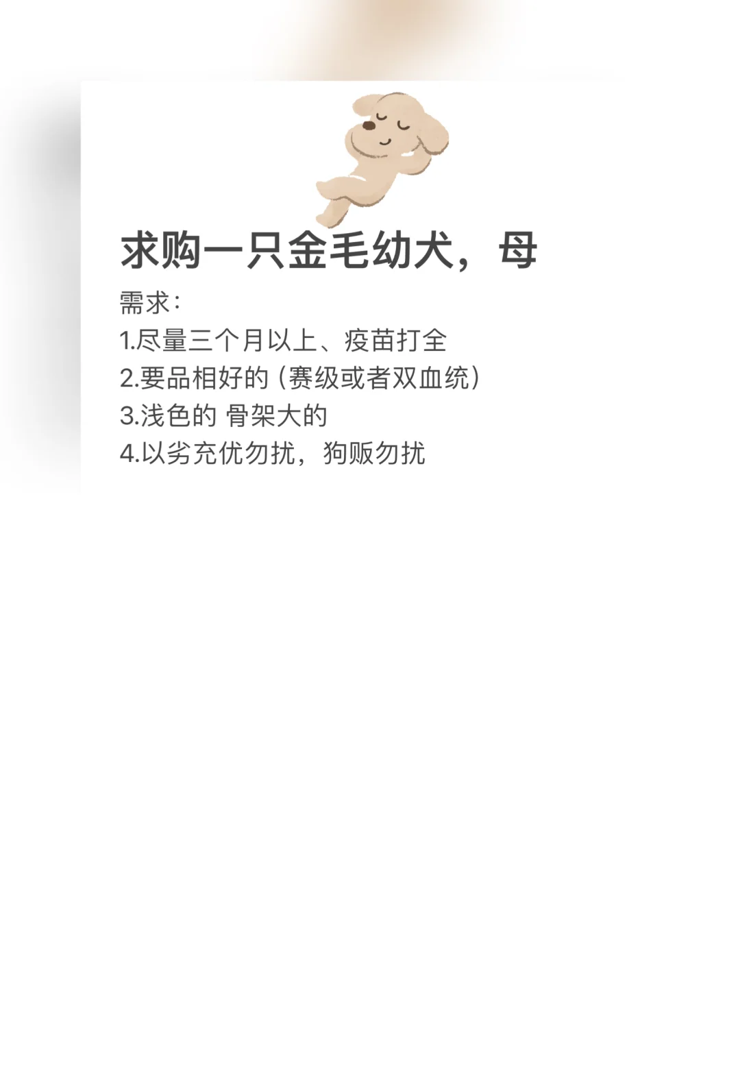 一直发 直到遇见心爱的狗狗