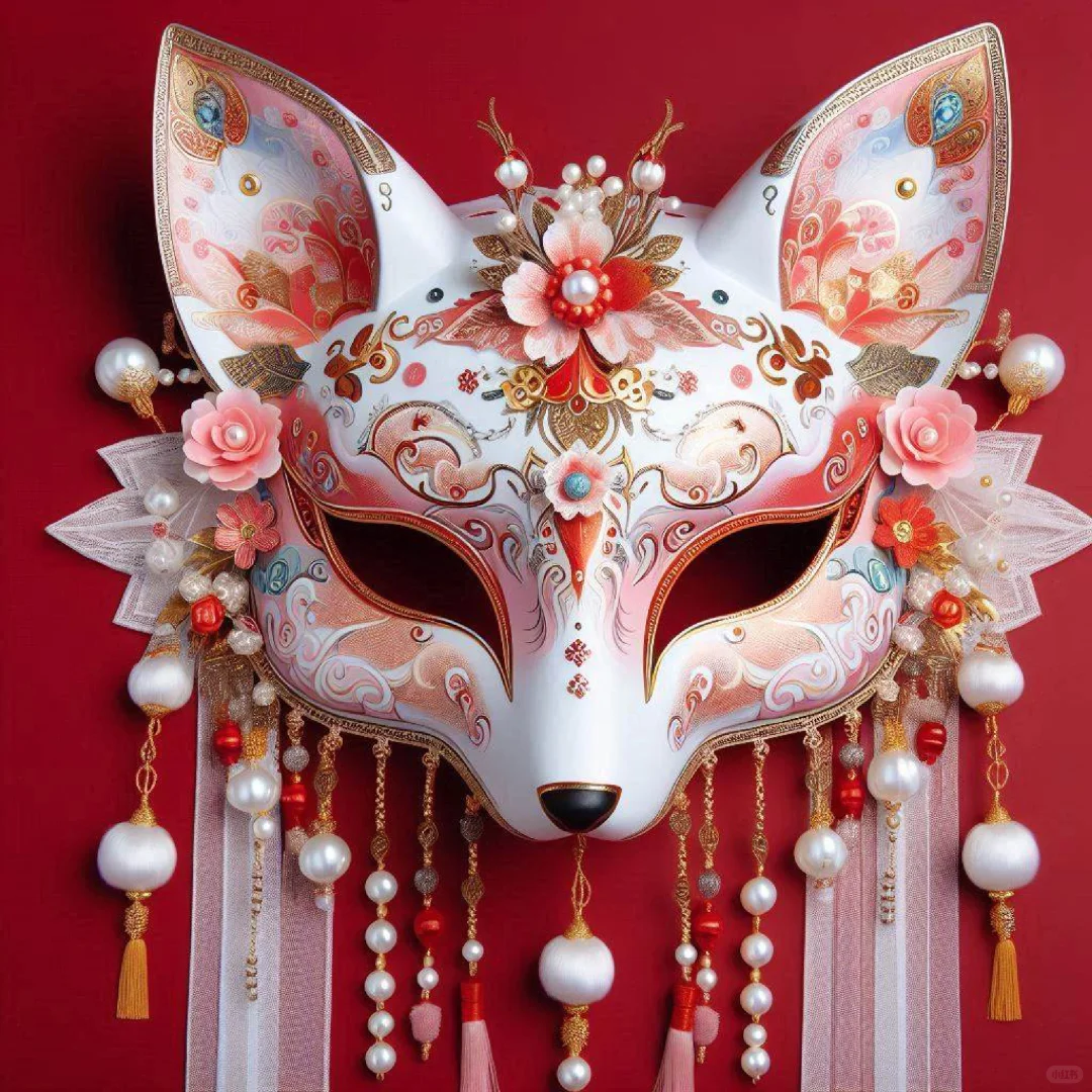 神秘魅惑的狐狸面具下是否隐藏着神仙一般的
