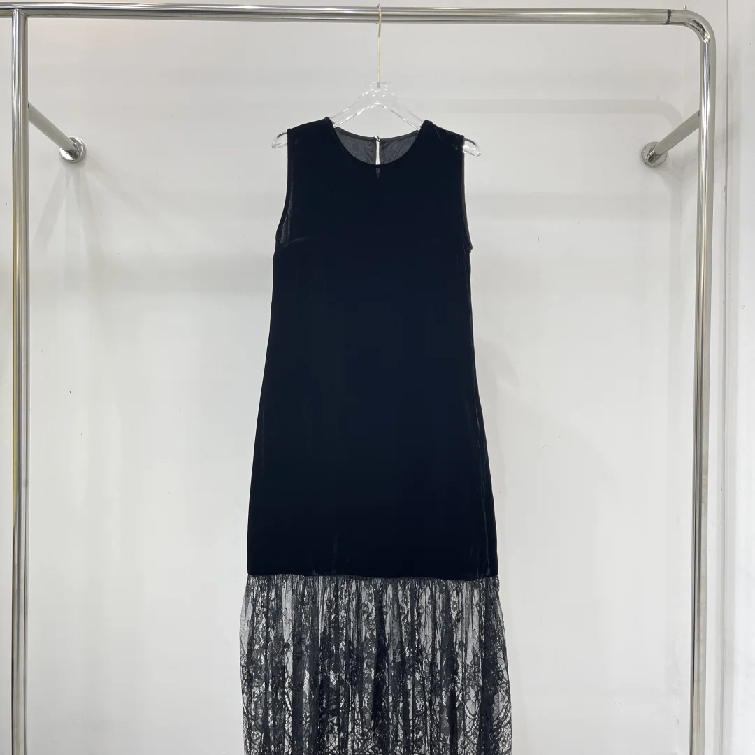 👗拼蕾丝丝绒，女神范十足