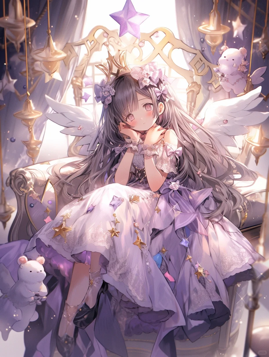 我的公主殿下 | 可爱女生头像壁纸插画素材