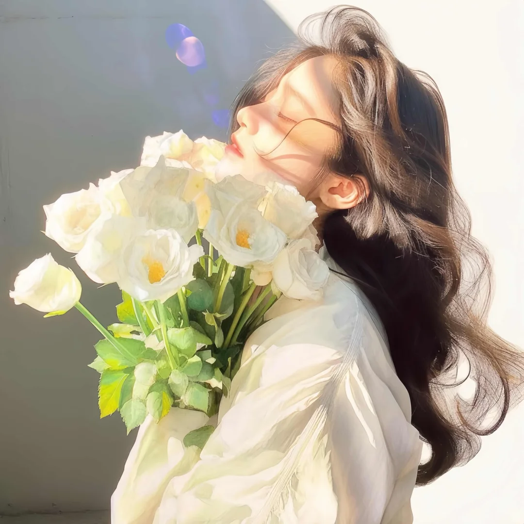 花与少女~11张好看干净女生头像