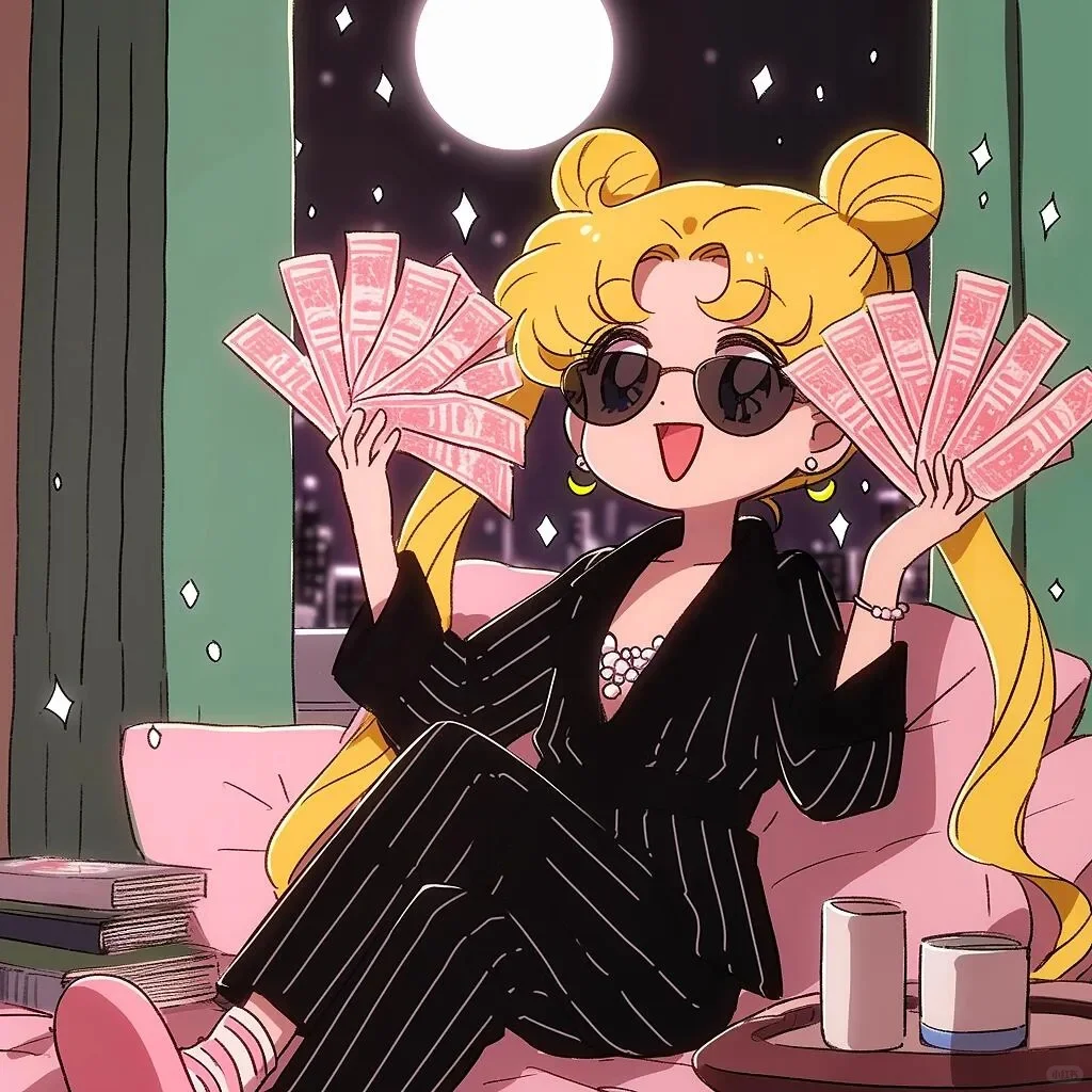 美少女月野兔好运头像 | 一闪一闪亮晶晶