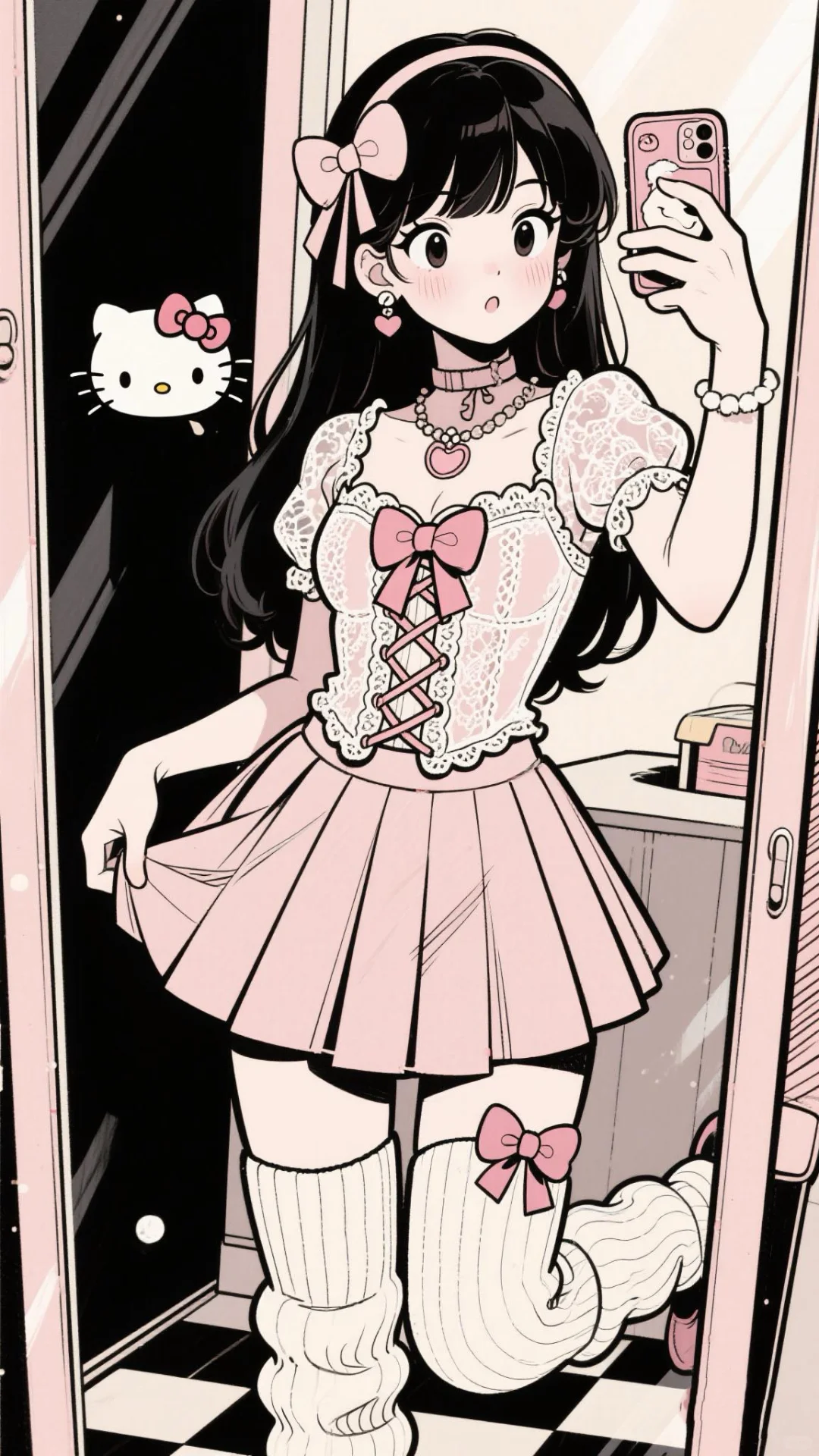 分享几张私藏｜当Kitty化身美少女🎀