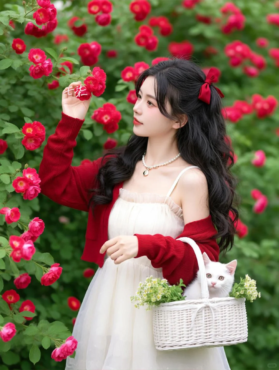 闯进谁的花海里都好看🌹