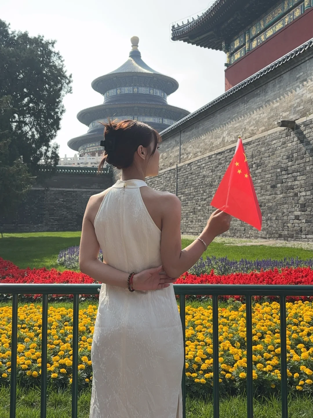 有人去北京天坛公园穿旗袍吗