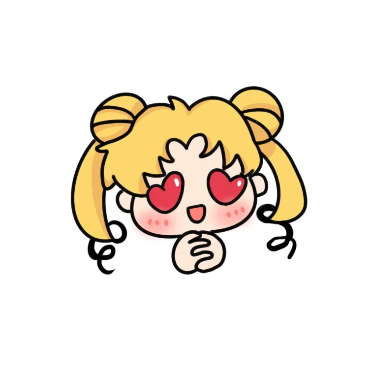 ᥬ🌝᭄美少女战士｜简笔画（附线稿）
