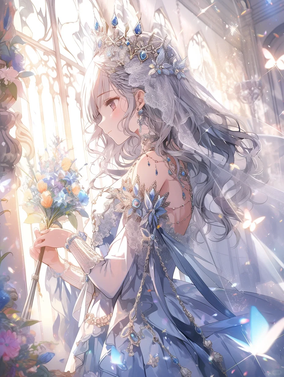 我的公主殿下 | 可爱女生头像壁纸插画素材