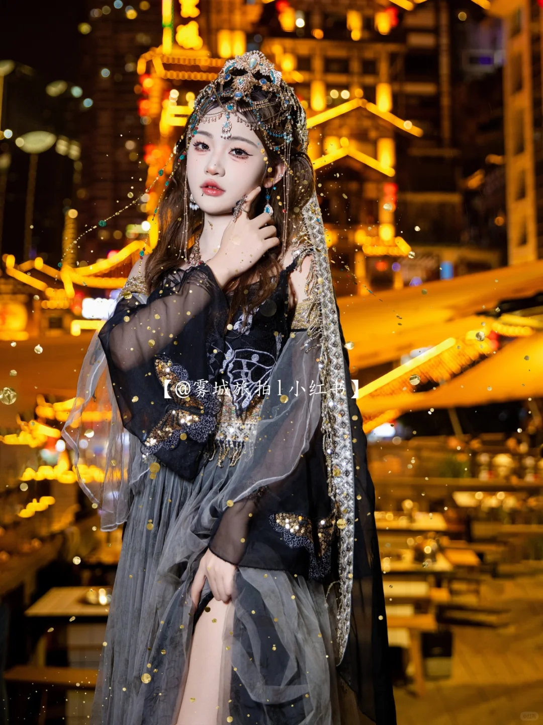 神秘与魅惑共存的高贵美🖤重庆西域写真