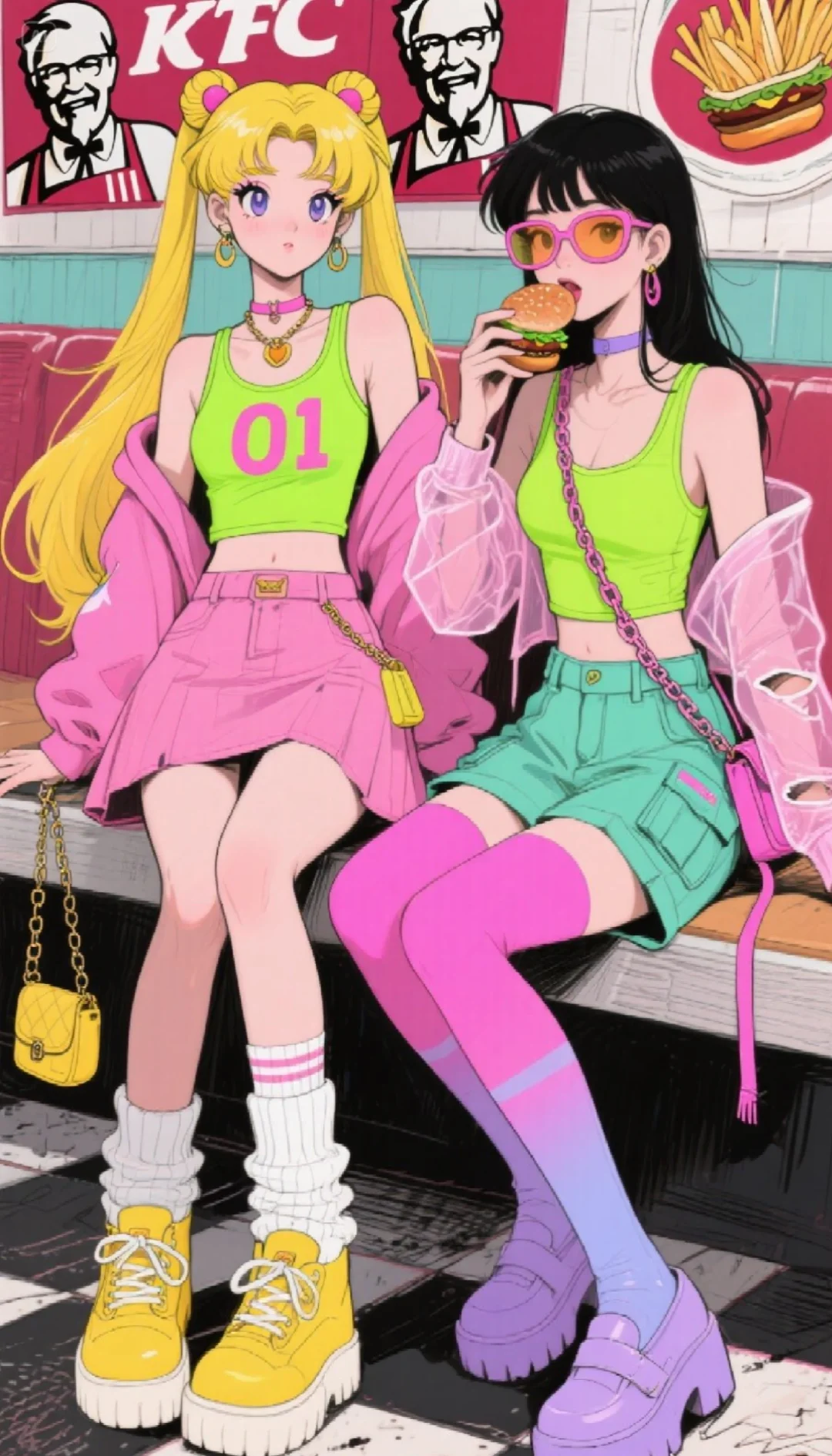 美少女战士出街的王炸皮肤