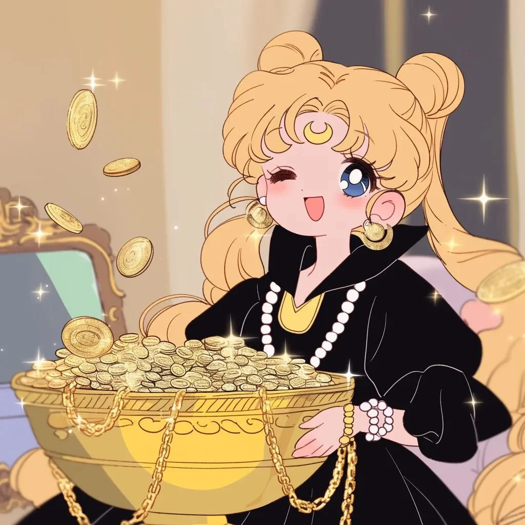 美少女月野兔好运头像 | 一闪一闪亮晶晶
