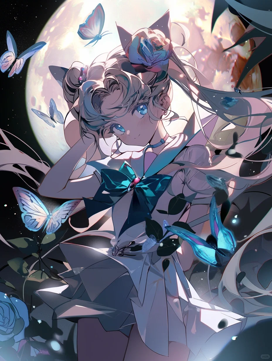 midjourney美少女战士🌙月光下的水兵月