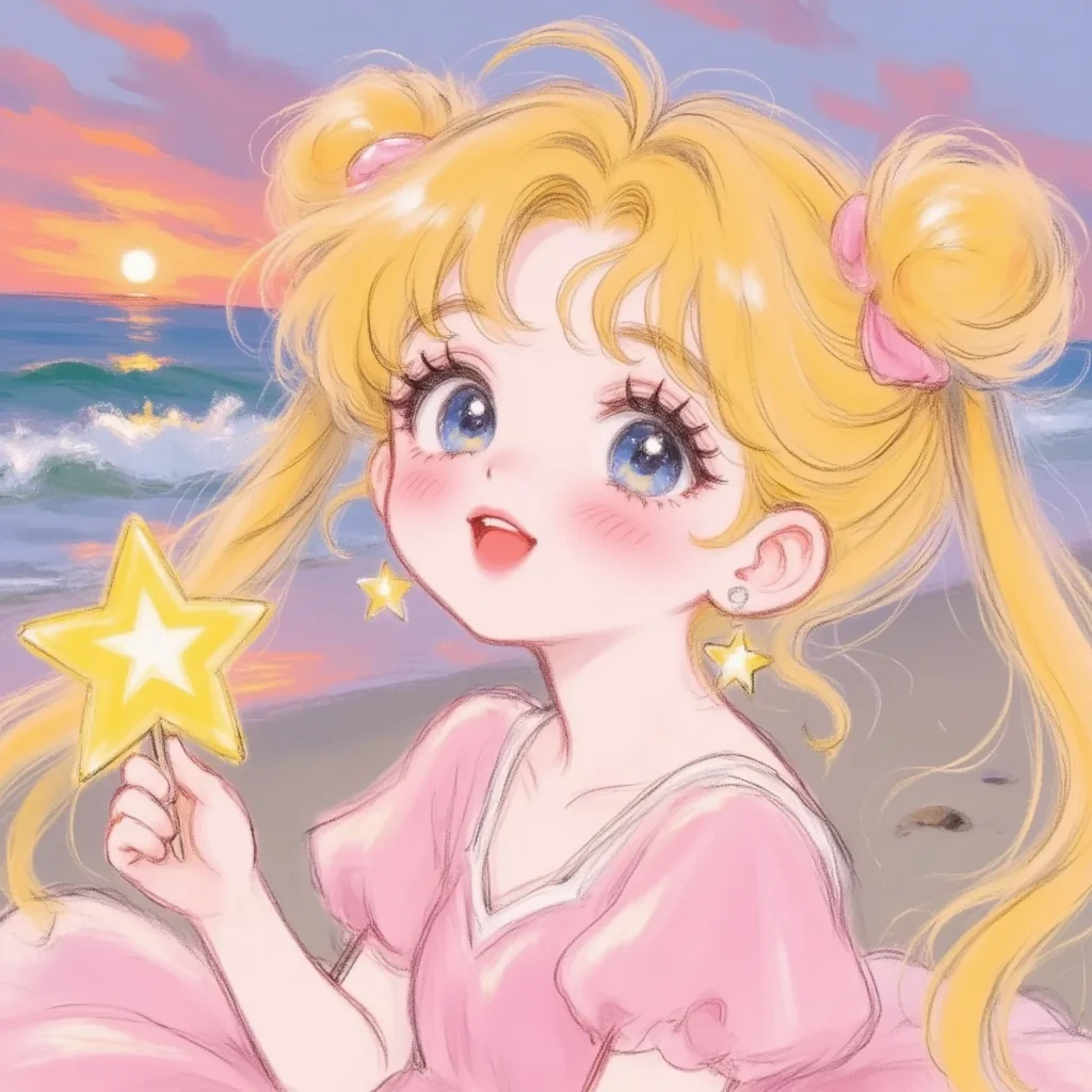 ⭐美少女战士头像｜捧一束星光许一个愿望~