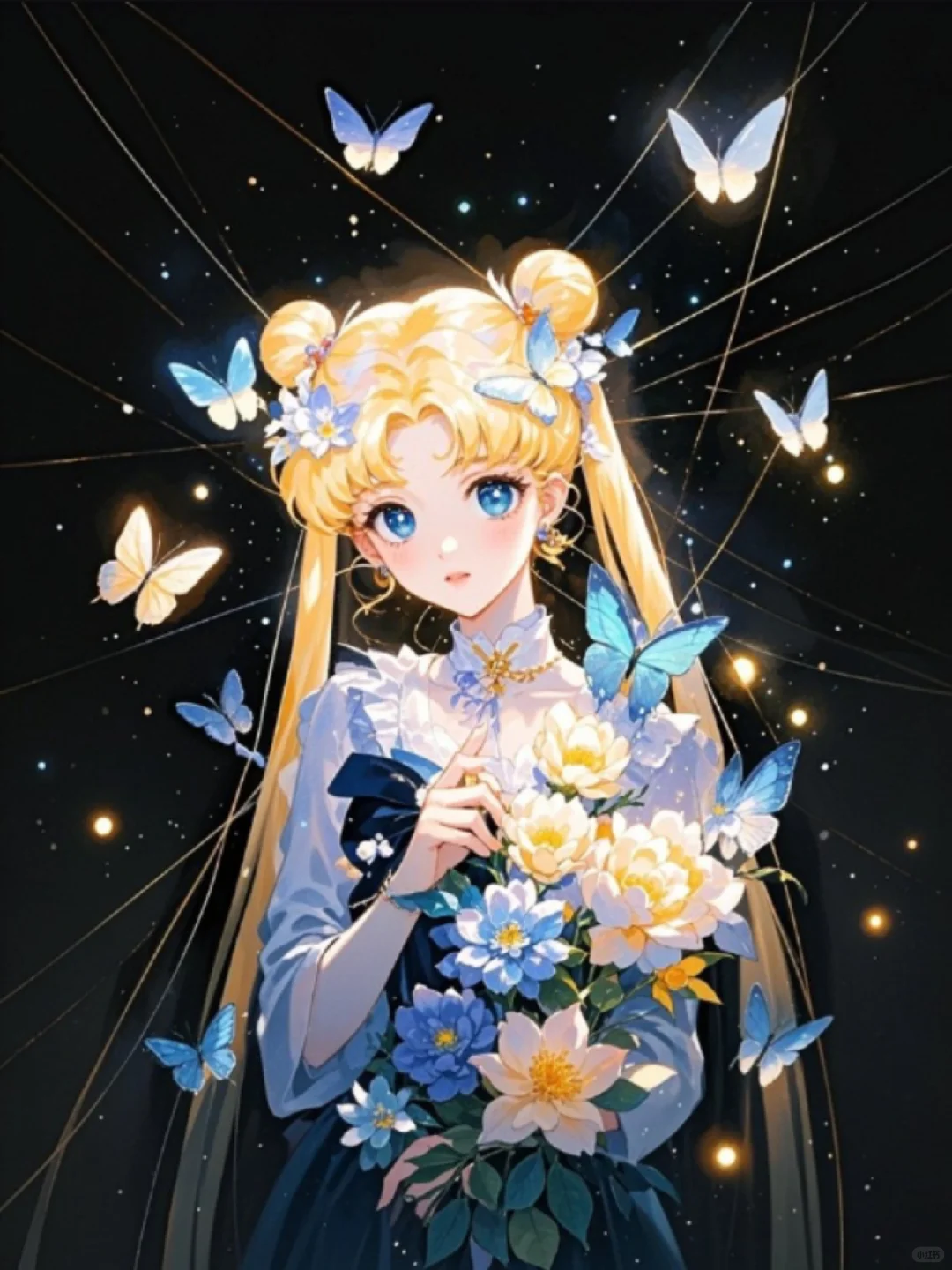 收集158：插画🌼蝴蝶美少女～