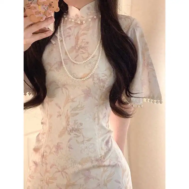 👗长款旗袍超划算！韩系高级感