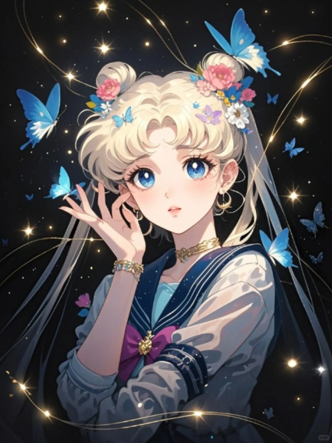 收集158：插画🌼蝴蝶美少女～