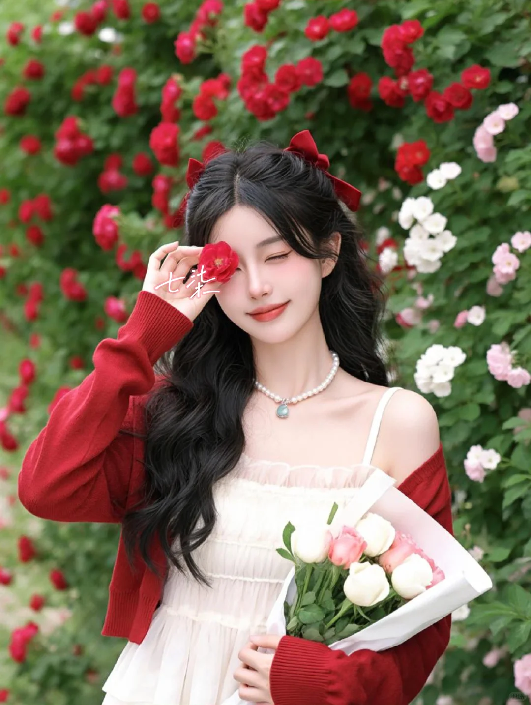 闯进谁的花海里都好看🌹