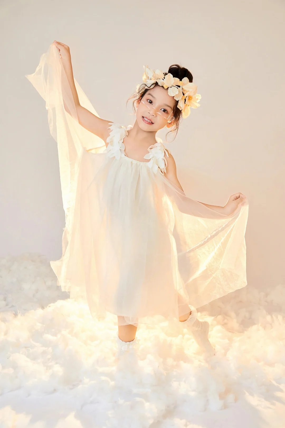 仙气飘飘♥云朵小白裙女神范写真