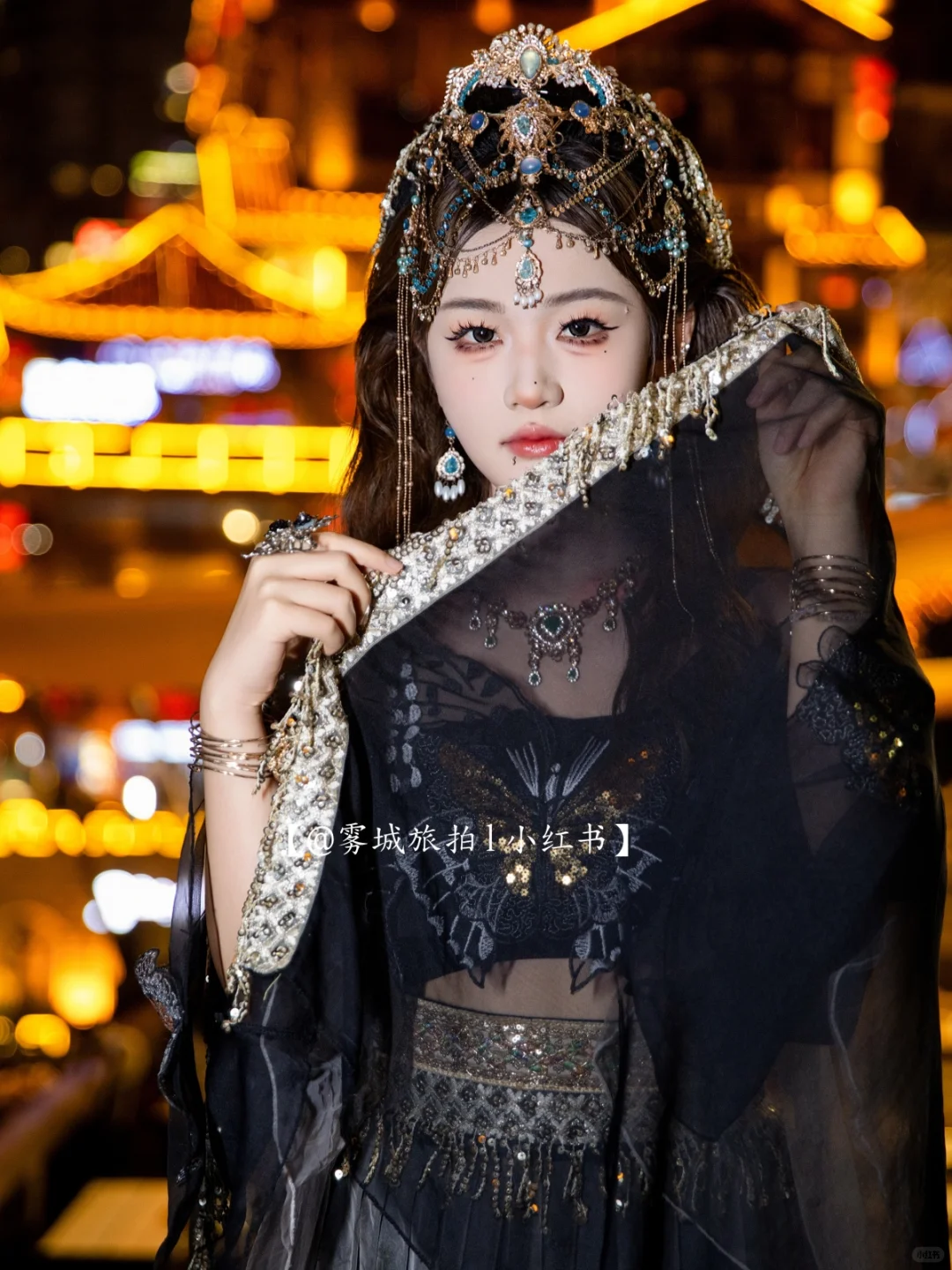 神秘与魅惑共存的高贵美🖤重庆西域写真