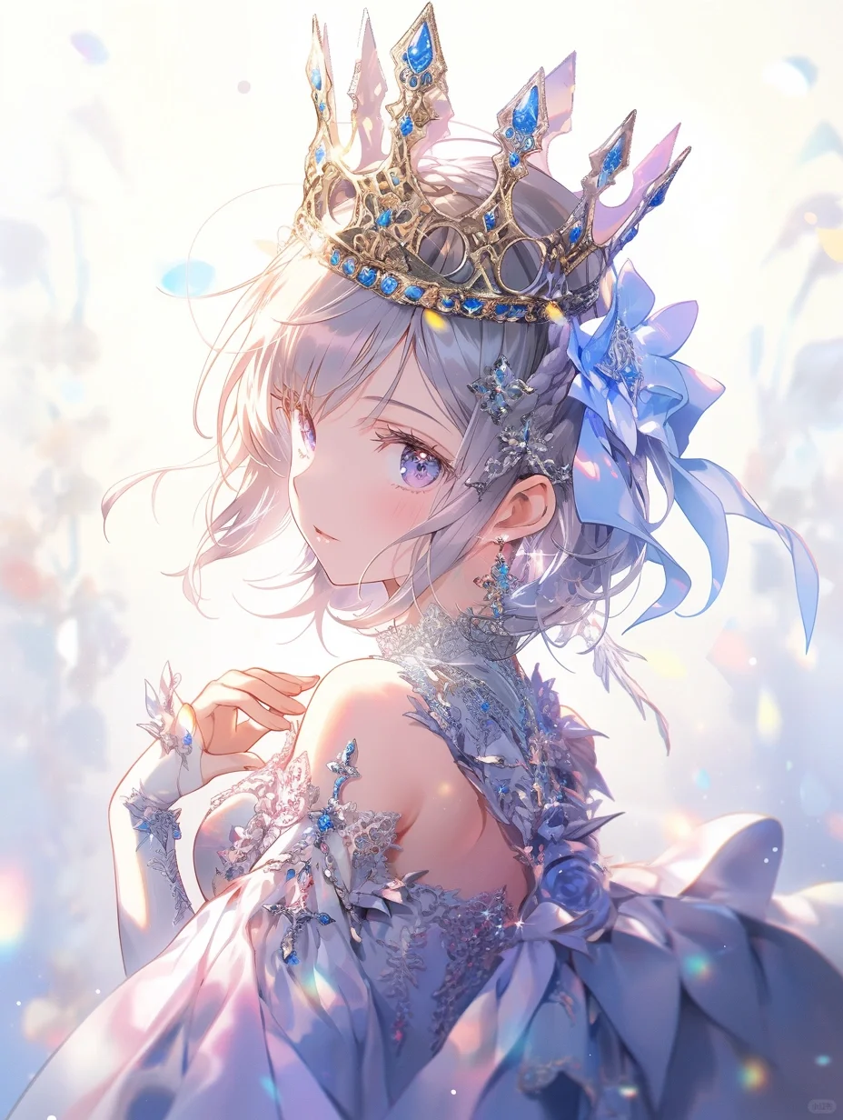 我的公主殿下 | 可爱女生头像壁纸插画素材