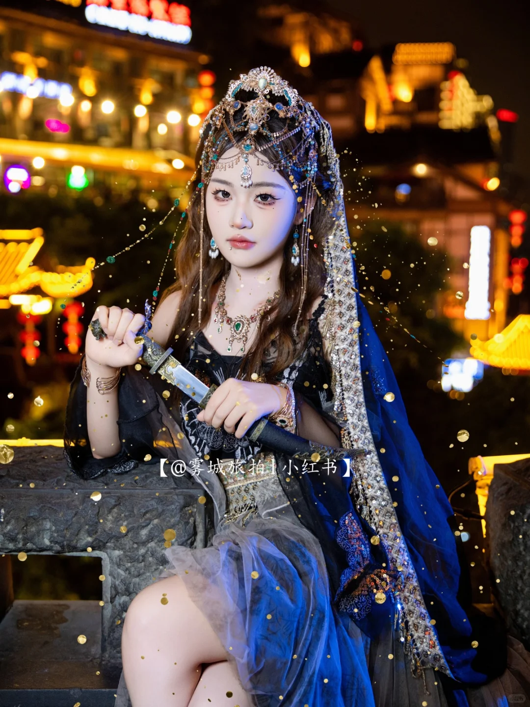 神秘与魅惑共存的高贵美🖤重庆西域写真