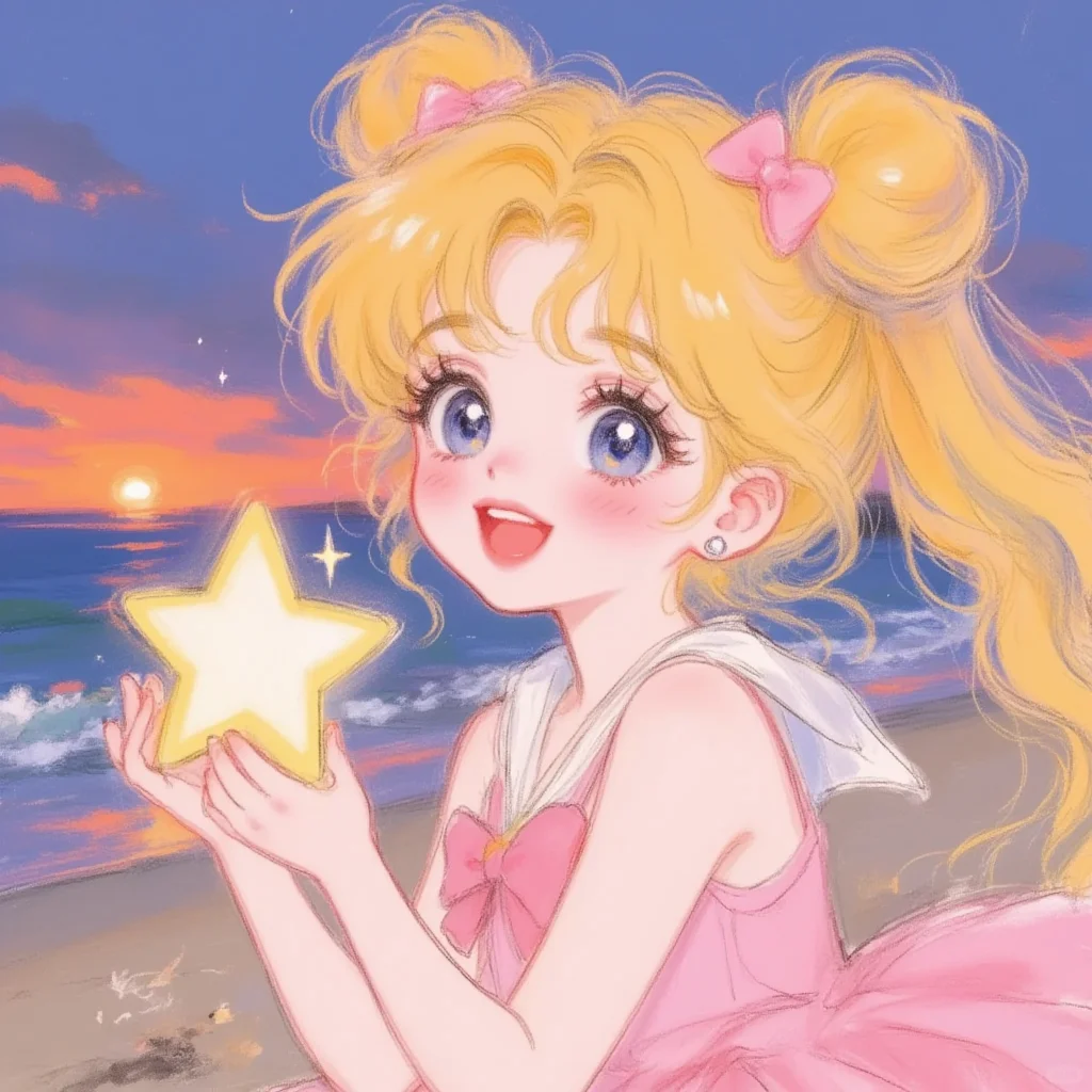 ⭐美少女战士头像｜捧一束星光许一个愿望~