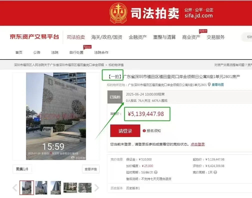 法拍房太疯狂了～又是二拍超一拍！