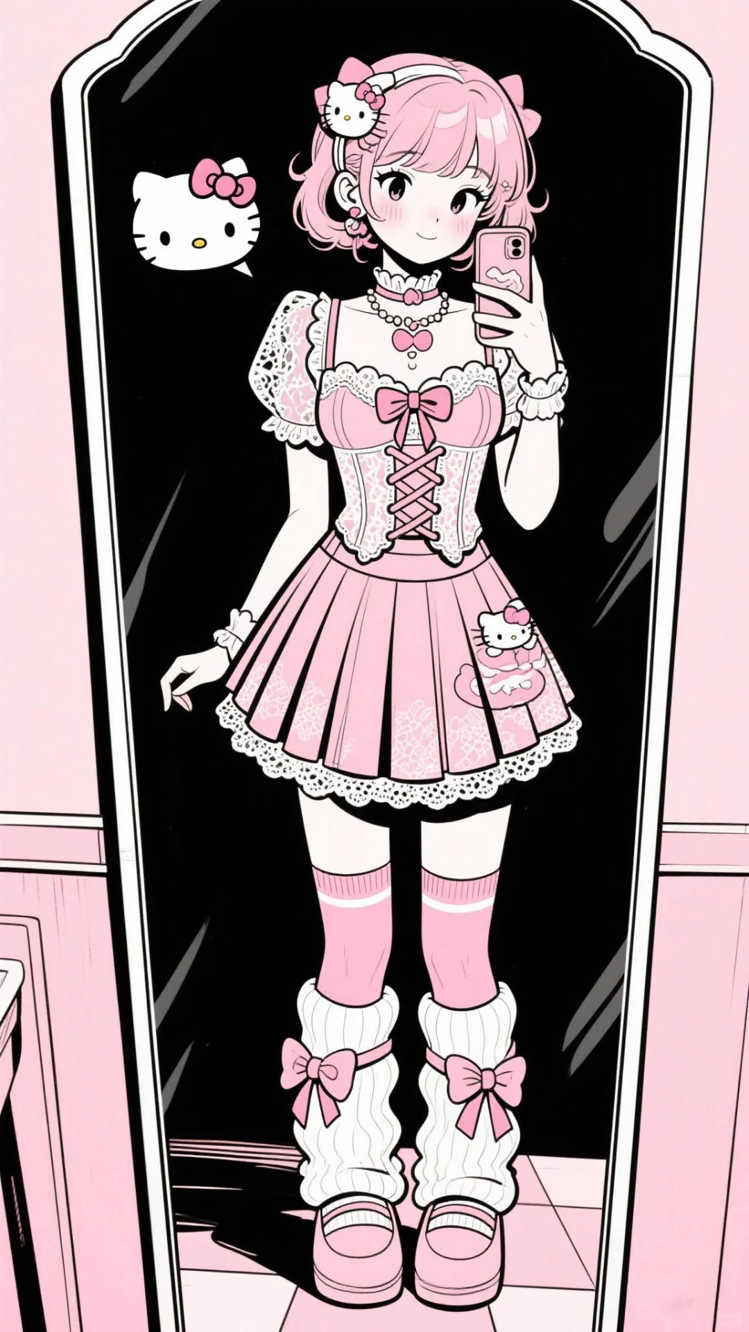 分享几张私藏｜当Kitty化身美少女🎀