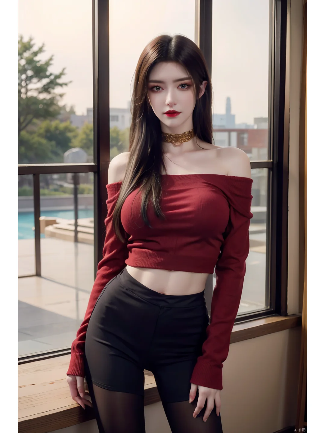 毛衣女神美杜莎真人写真美图
