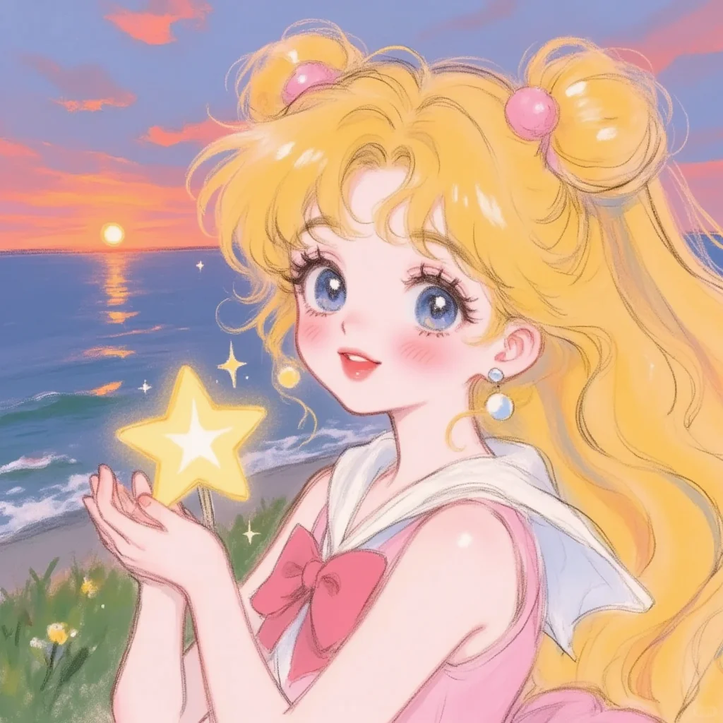 ⭐美少女战士头像｜捧一束星光许一个愿望~