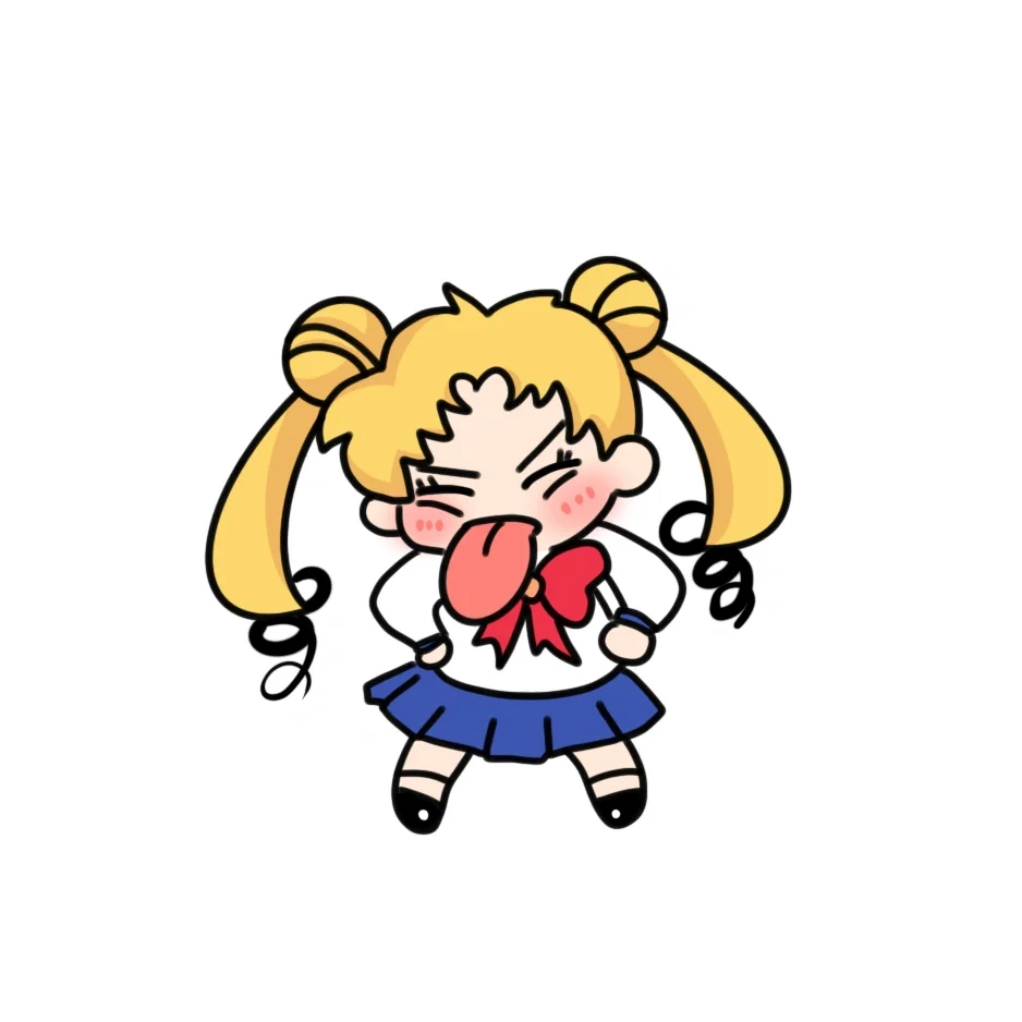 ᥬ🌝᭄美少女战士｜简笔画（附线稿）