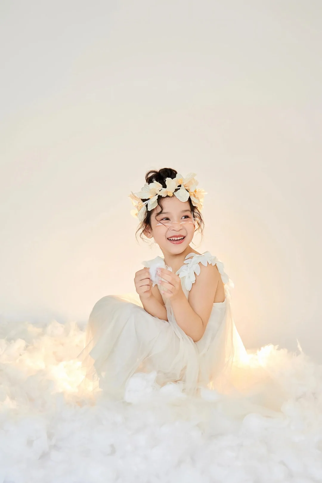 仙气飘飘♥云朵小白裙女神范写真