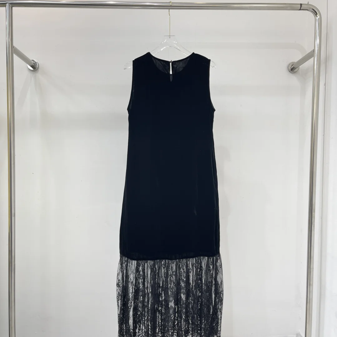 👗拼蕾丝丝绒，女神范十足