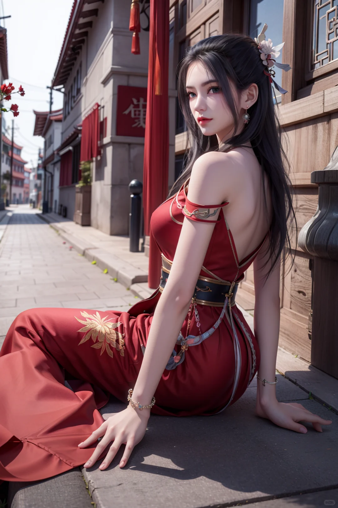国漫天行九歌-焰灵姬 AI图集绘画二次元高清