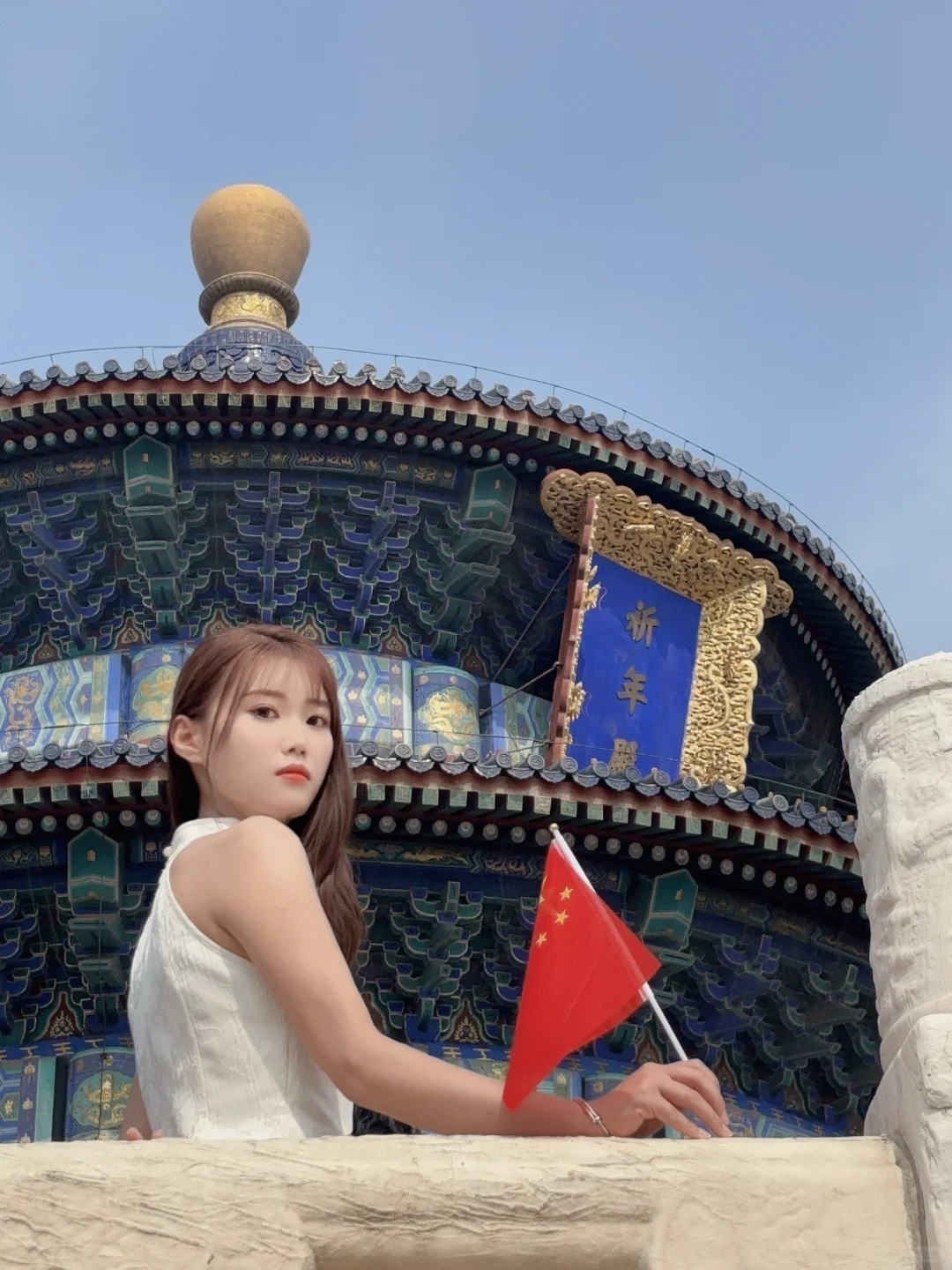 有人去北京天坛公园穿旗袍吗