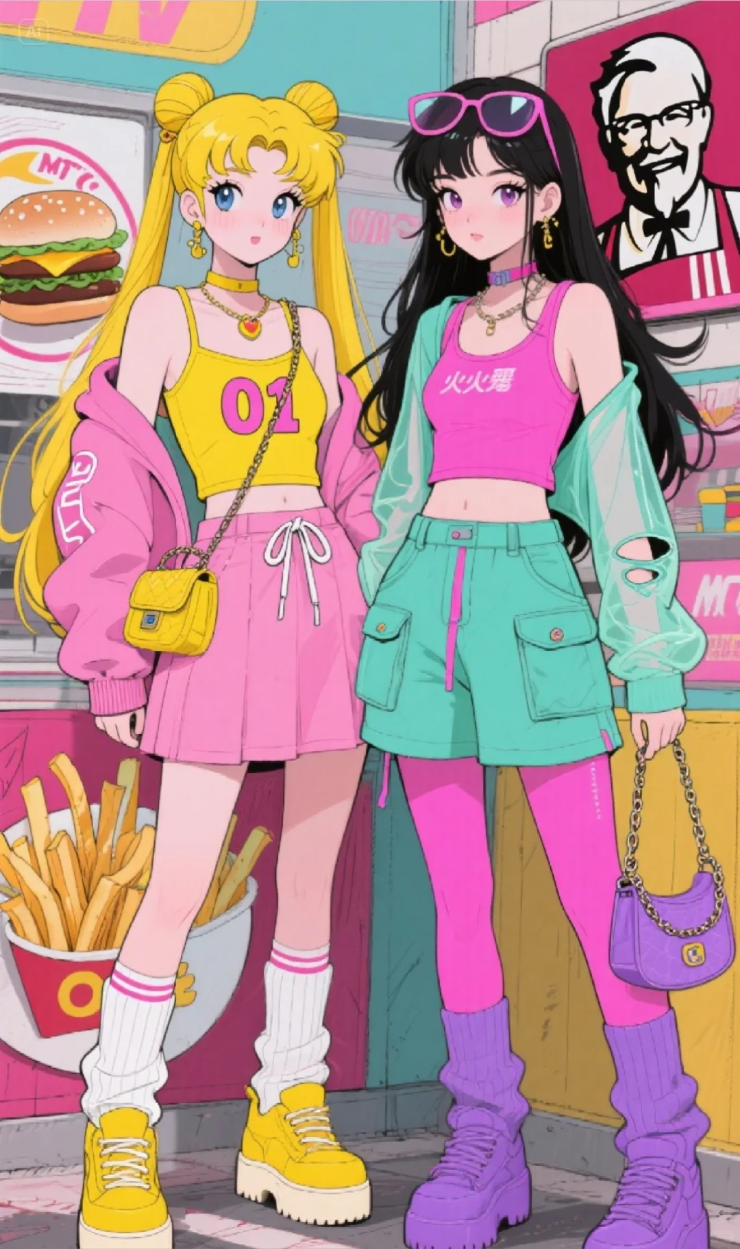 美少女战士出街的王炸皮肤