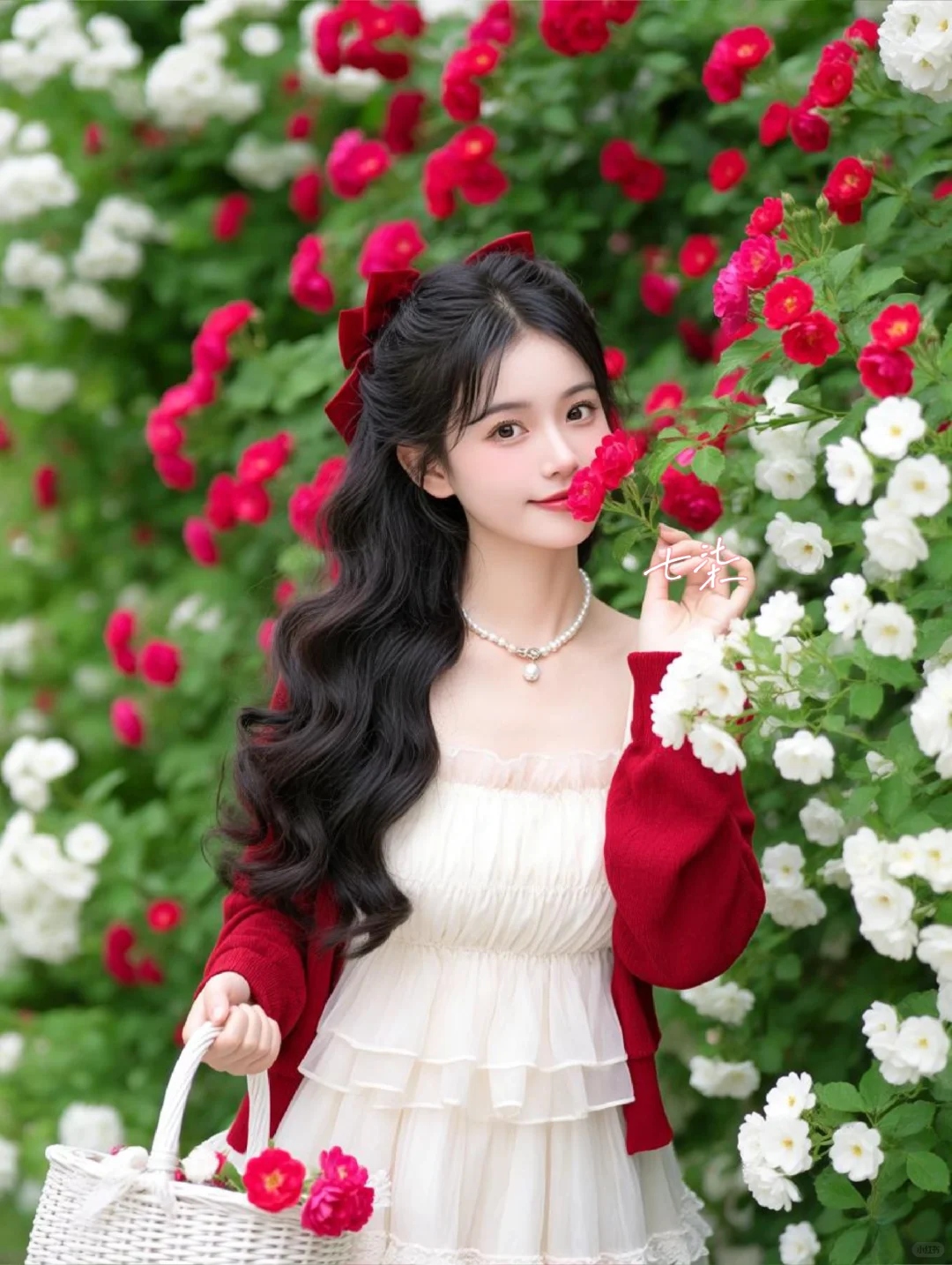 闯进谁的花海里都好看🌹
