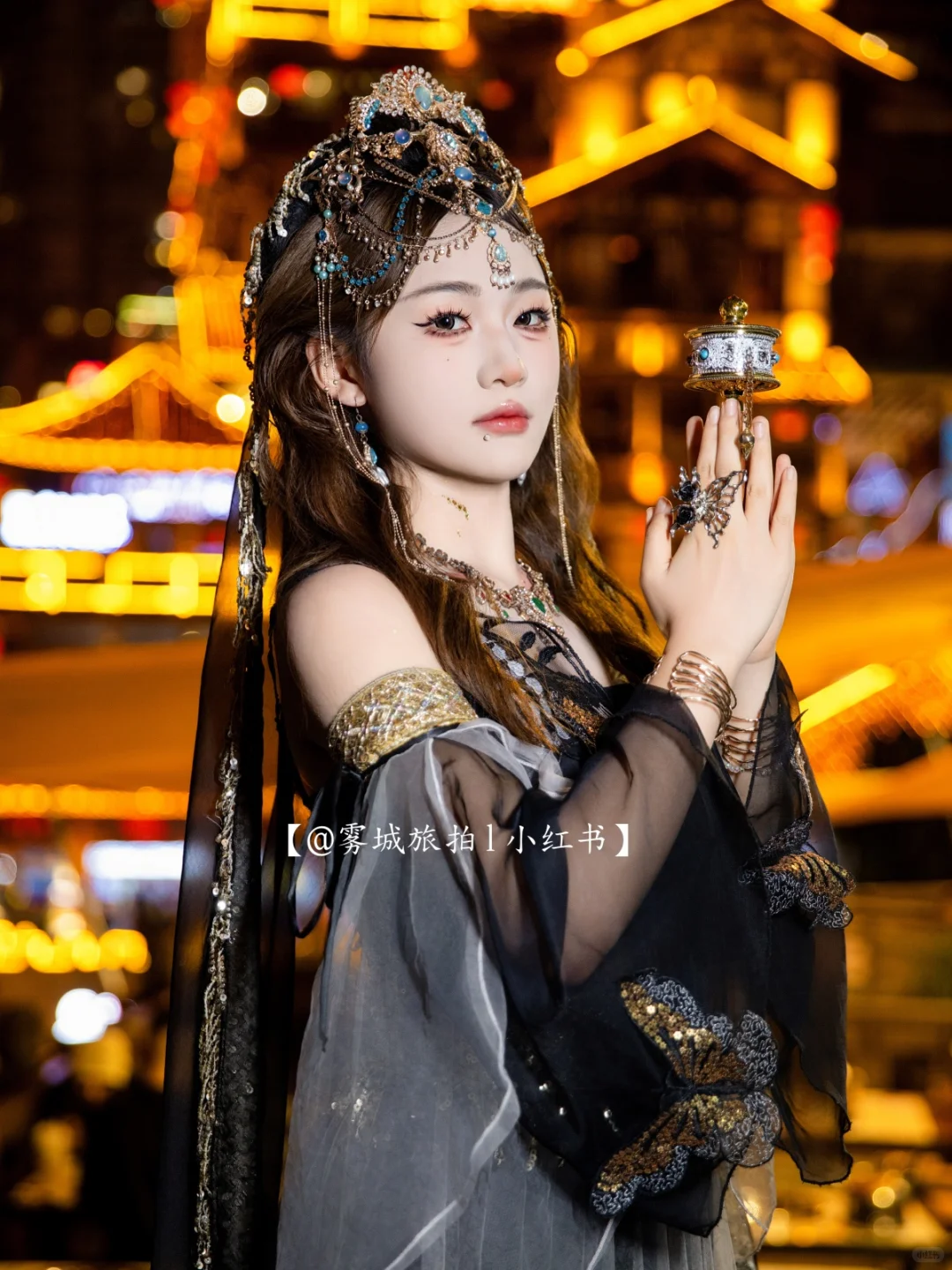 神秘与魅惑共存的高贵美🖤重庆西域写真