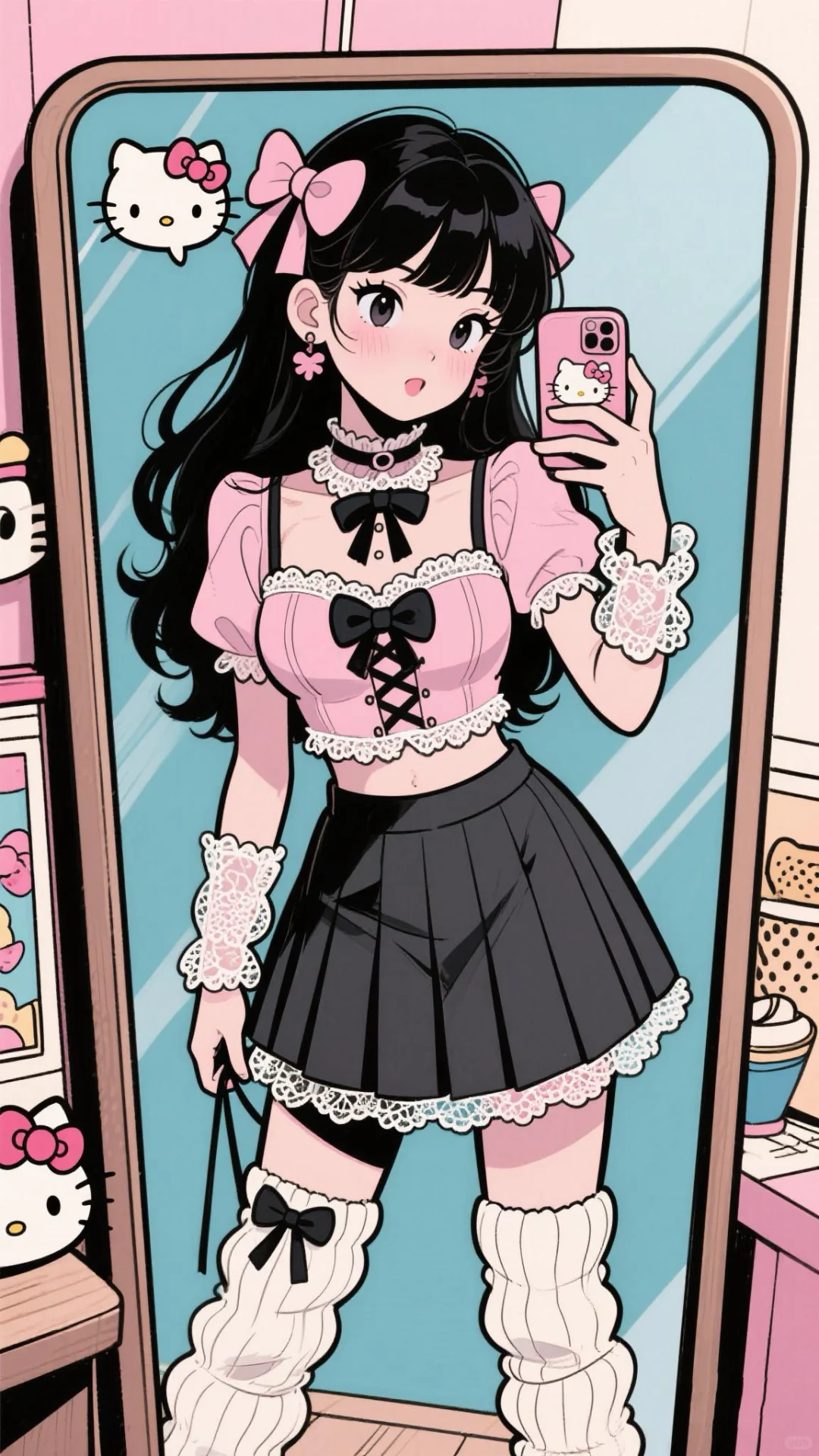 分享几张私藏｜当Kitty化身美少女🎀