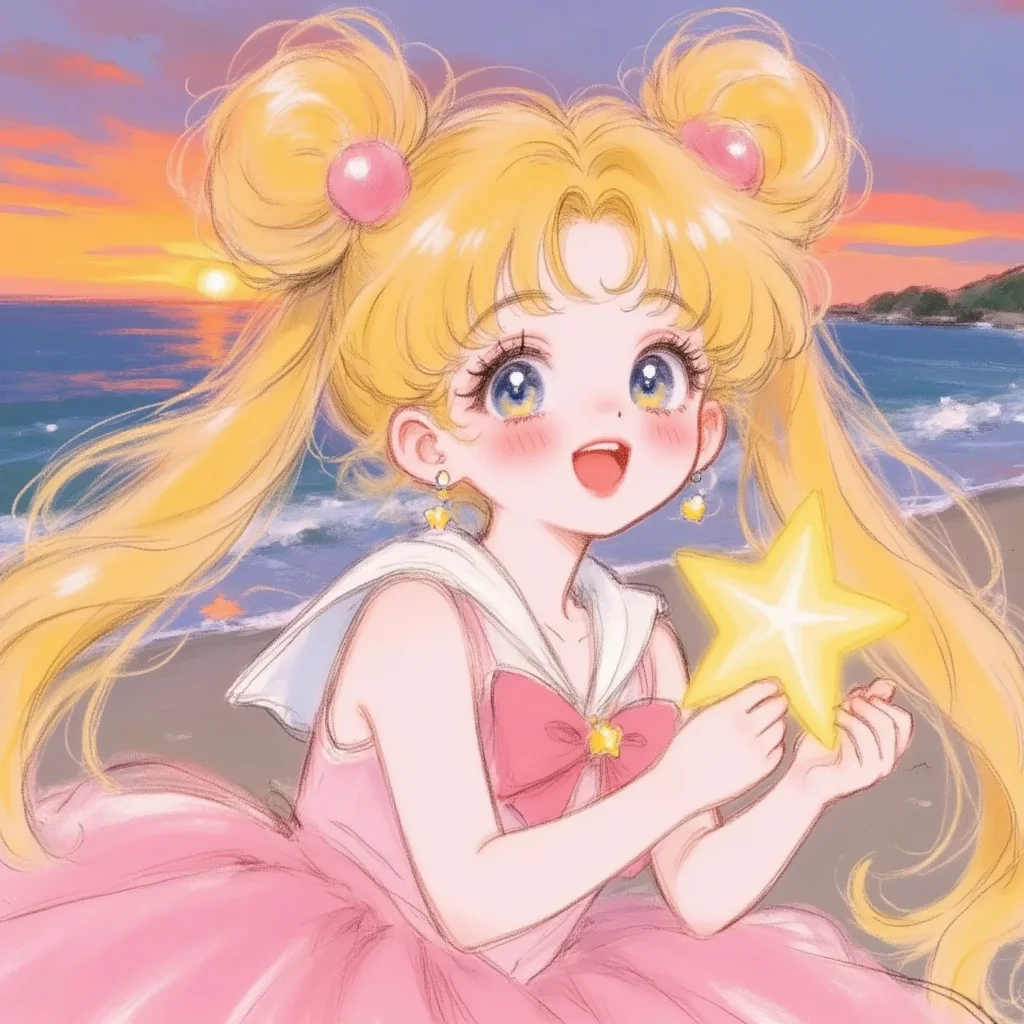 ⭐美少女战士头像｜捧一束星光许一个愿望~