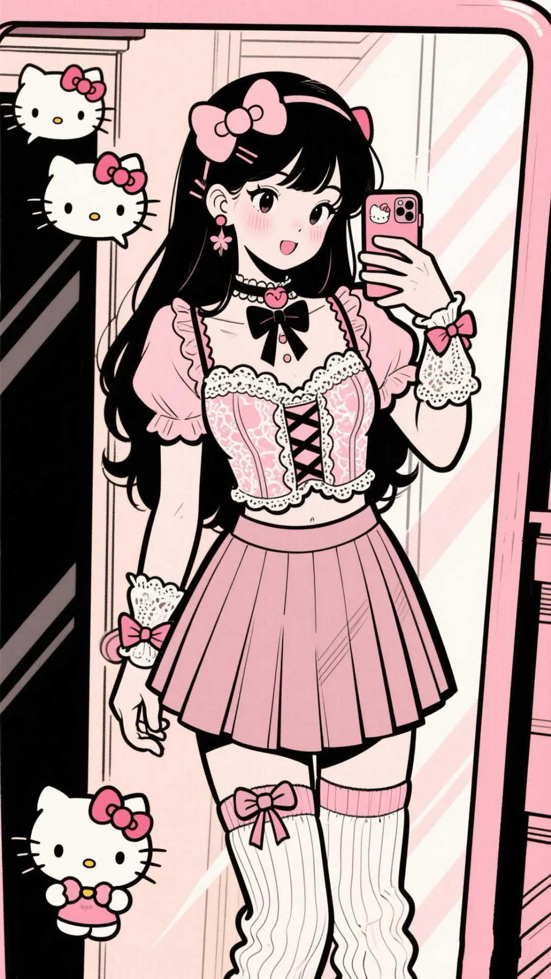 分享几张私藏｜当Kitty化身美少女🎀
