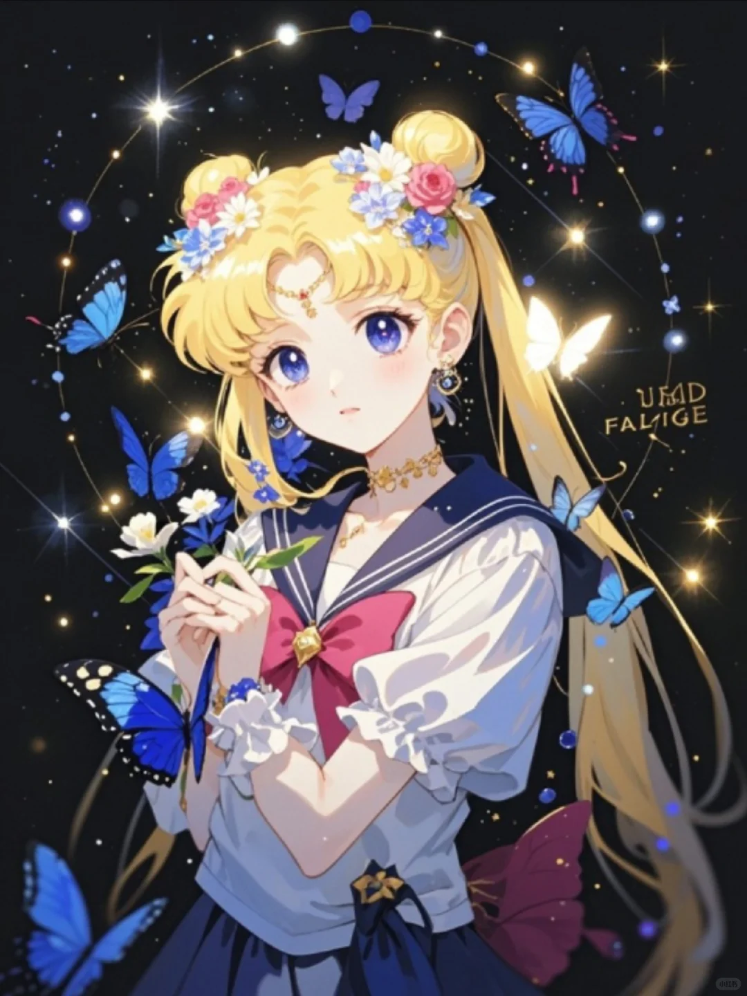 收集158：插画🌼蝴蝶美少女～