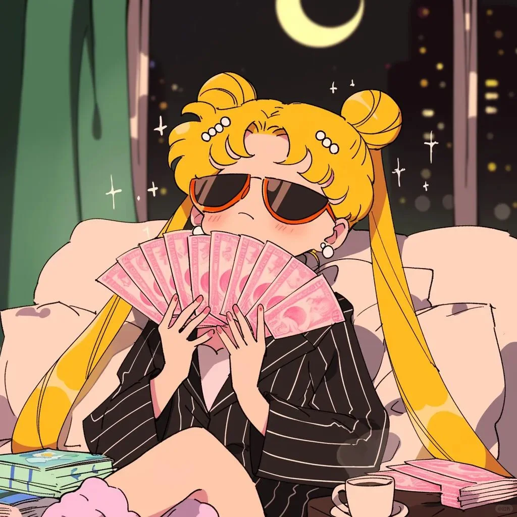 美少女月野兔好运头像 | 一闪一闪亮晶晶