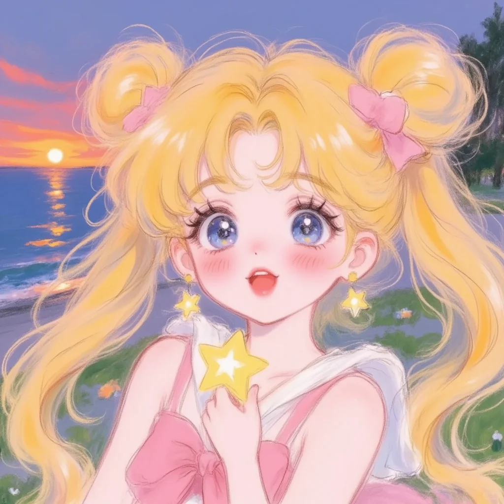 ⭐美少女战士头像｜捧一束星光许一个愿望~
