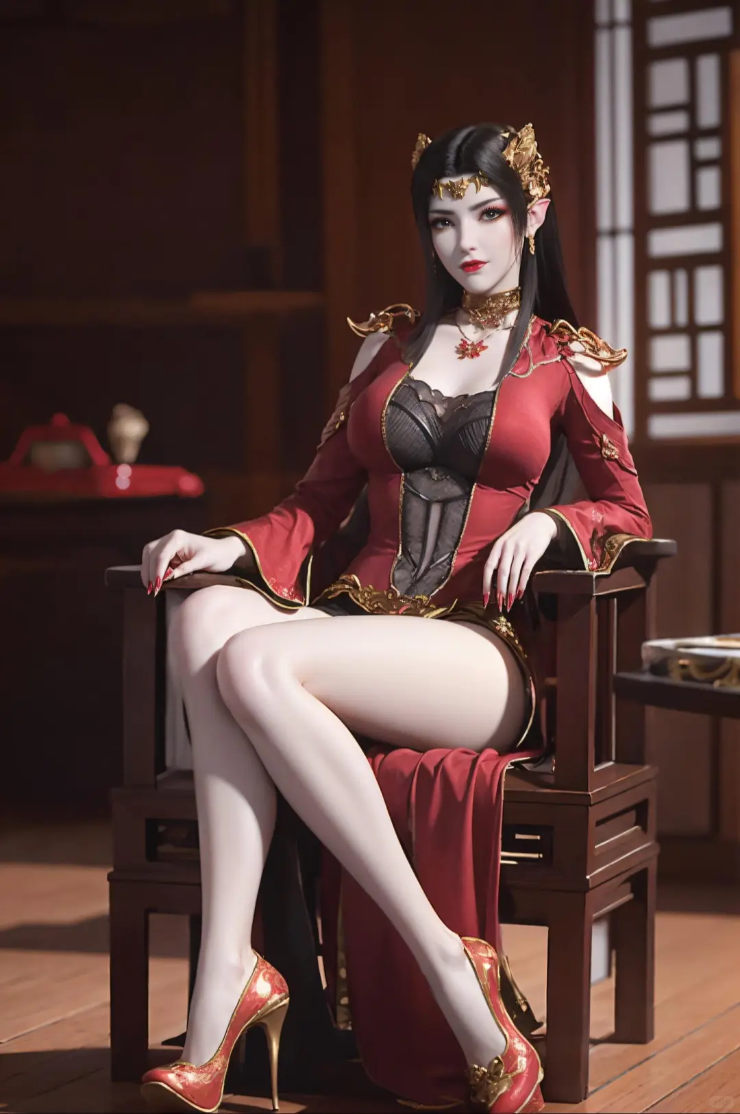 斗破苍穹帝后美杜莎逆天美腿