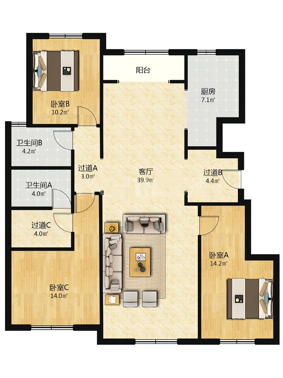 天津红桥电梯洋房🏡137平三居，认赔200个甩