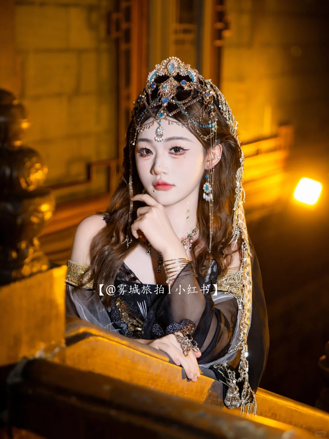 神秘与魅惑共存的高贵美🖤重庆西域写真