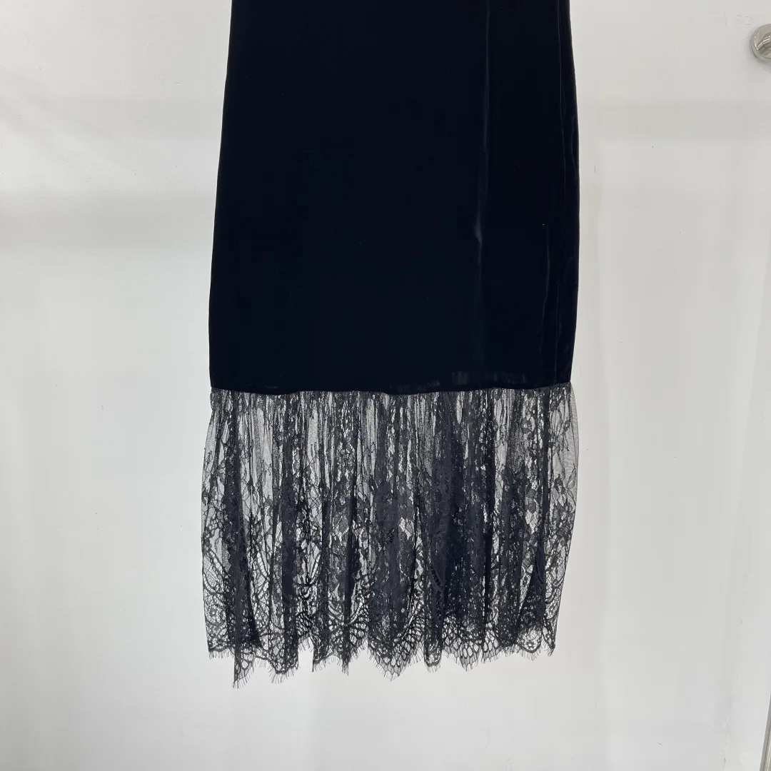 👗拼蕾丝丝绒，女神范十足