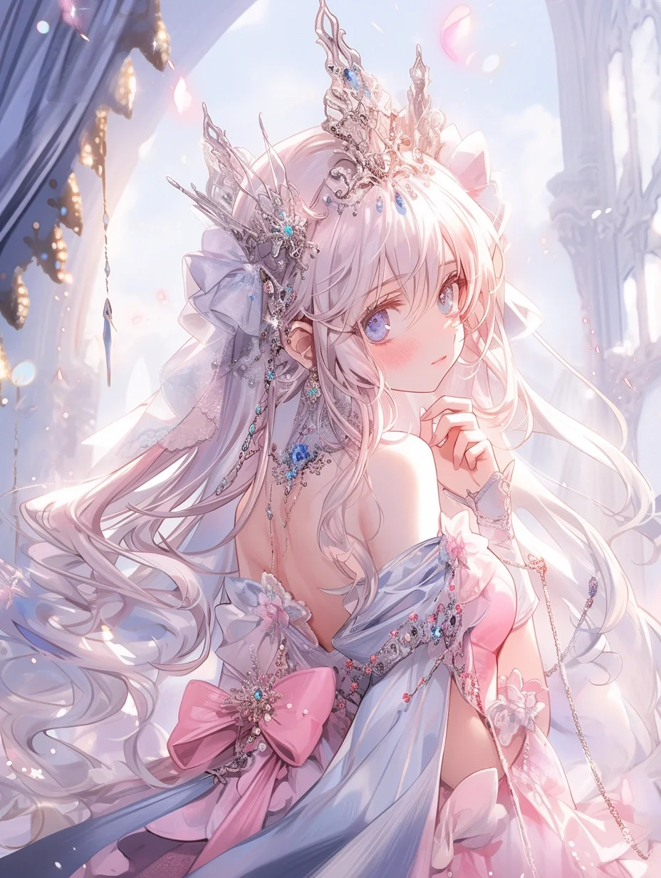我的公主殿下 | 可爱女生头像壁纸插画素材
